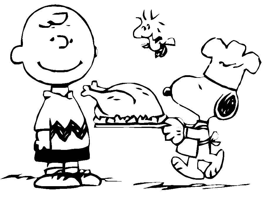 896x673 Thanksgiving Charlie Brown Coloring Page Amp Coloring Book