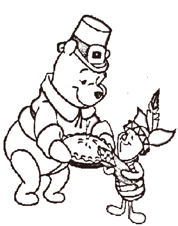 600x764 Disney Thanksgiving Coloring Pages Free 5226 Cartoons