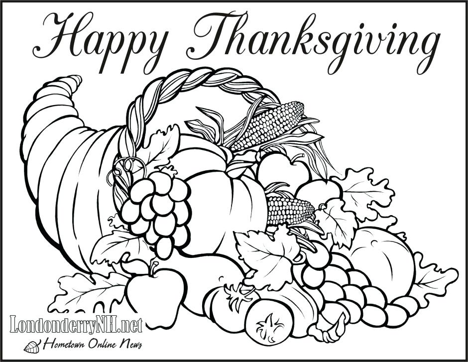 940x727 Free Download Thanksgiving Coloring Pages Preschool In Funny Print