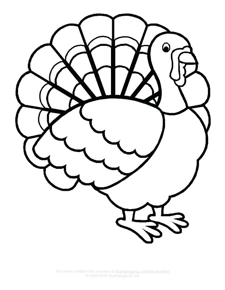736x948 Turkey Coloring Page Coloring Pages For Toddler Thanksgiving