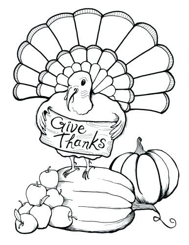 386x500 Coloring Pages Turkey Printable Thanksgiving Coloring Pages