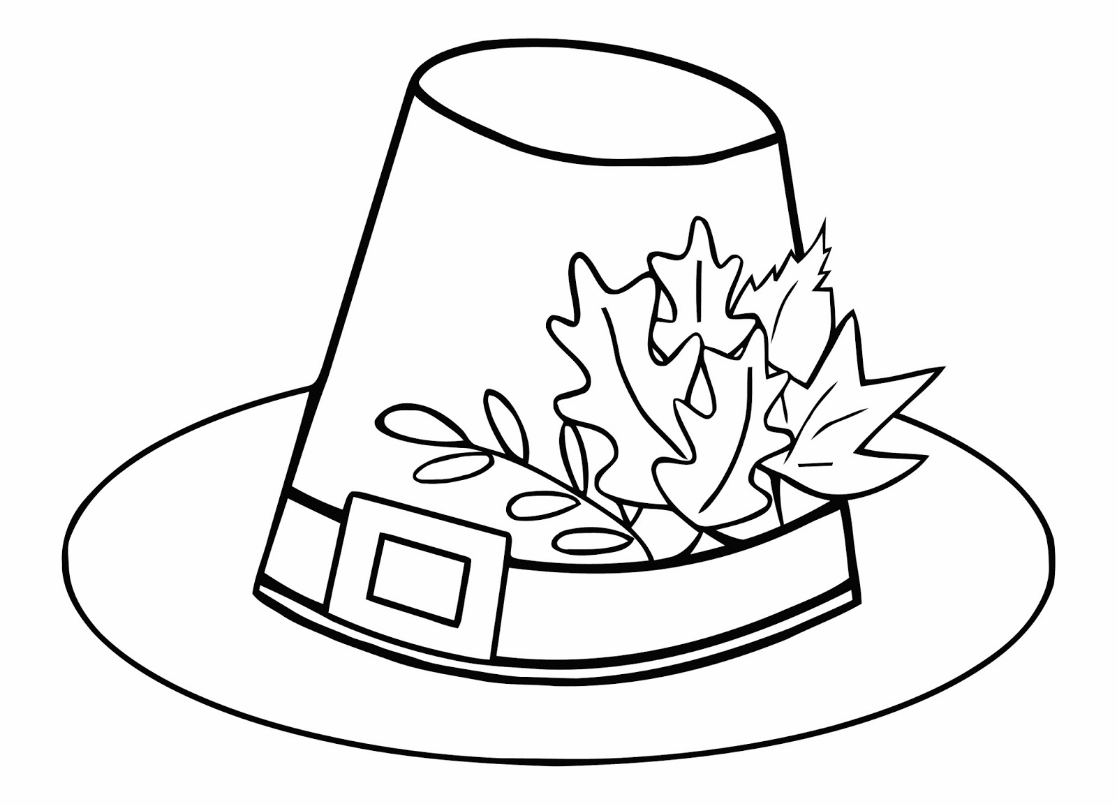 1600x1155 Pligrit Thanksgiving Hat Free Coloring Page Holidays, Kids