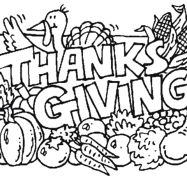 268x268 Coloring Pages For Thanksgiving Printable Archives