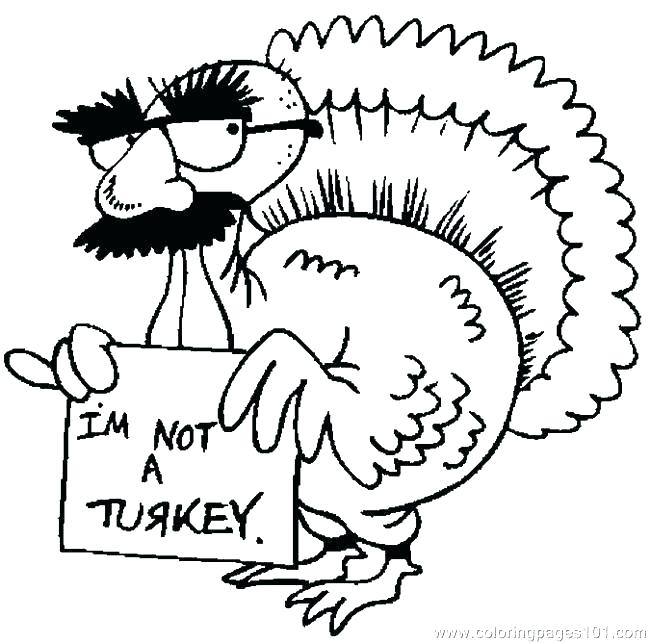 650x643 Turkey Color By Number Coloring Page Of Turkey Free Printable