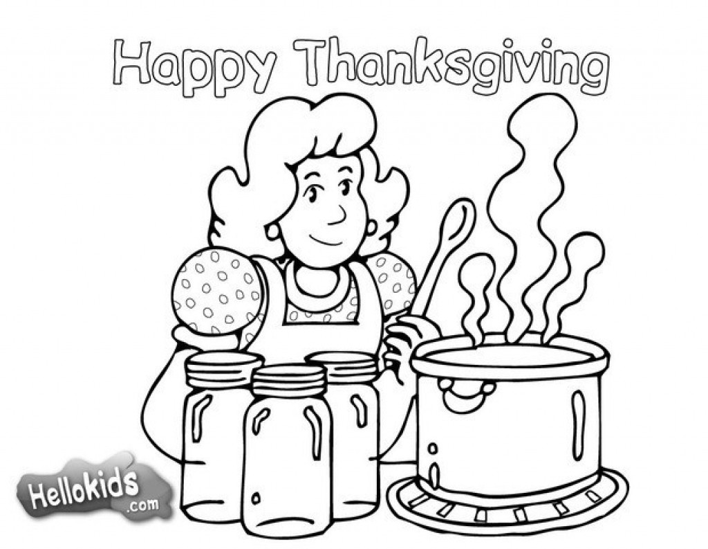 1024x793 Thanksgiving Feast Coloring Page Acpra