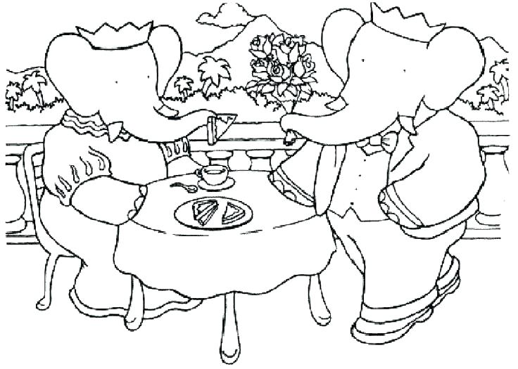 736x525 Dinner Coloring Pages Thanksgiving Dinner Plate Coloring Page