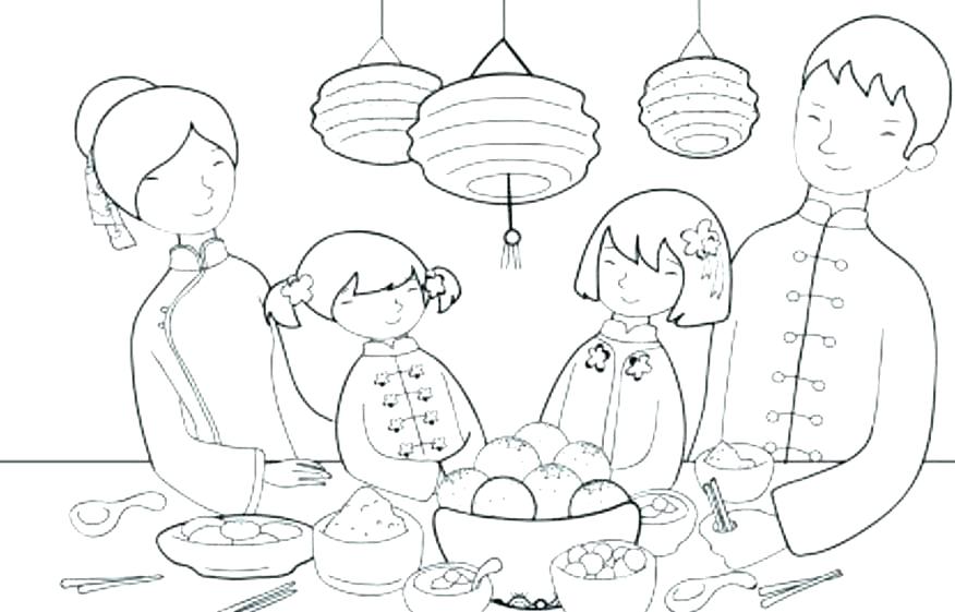 876x561 Thanksgiving Day Coloring Pages Thanksgiving Feast Coloring Pages