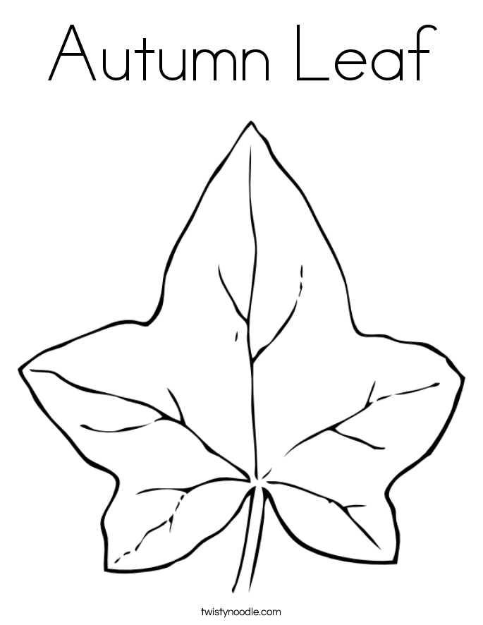 685x886 Autumn Leaf Coloring Page