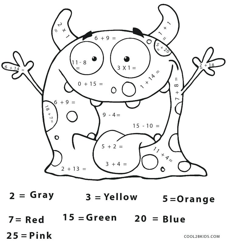750x800 Printable Math Coloring Pages Impair.co