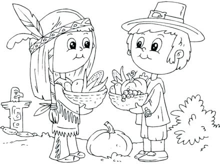 440x330 Pilgrim Coloring Pages