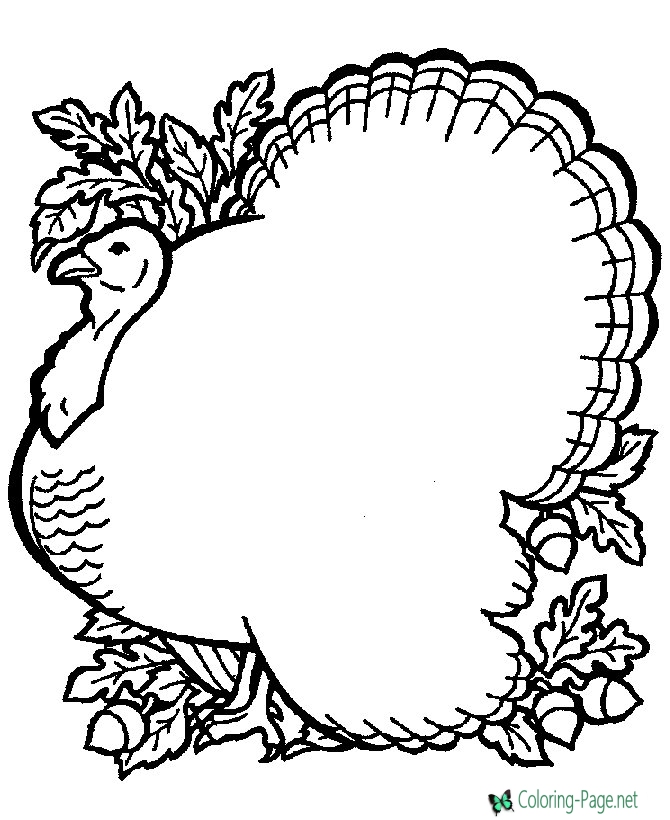 670x820 Thanksgiving Coloring Pages