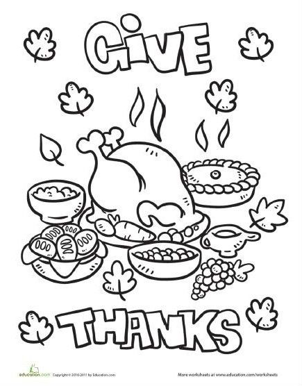 435x556 Thanksgiving Dinner Coloring Pages Printables Festival Collections