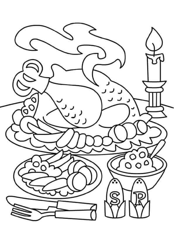 595x842 53 Best Thanksgiving Coloring Pages Images