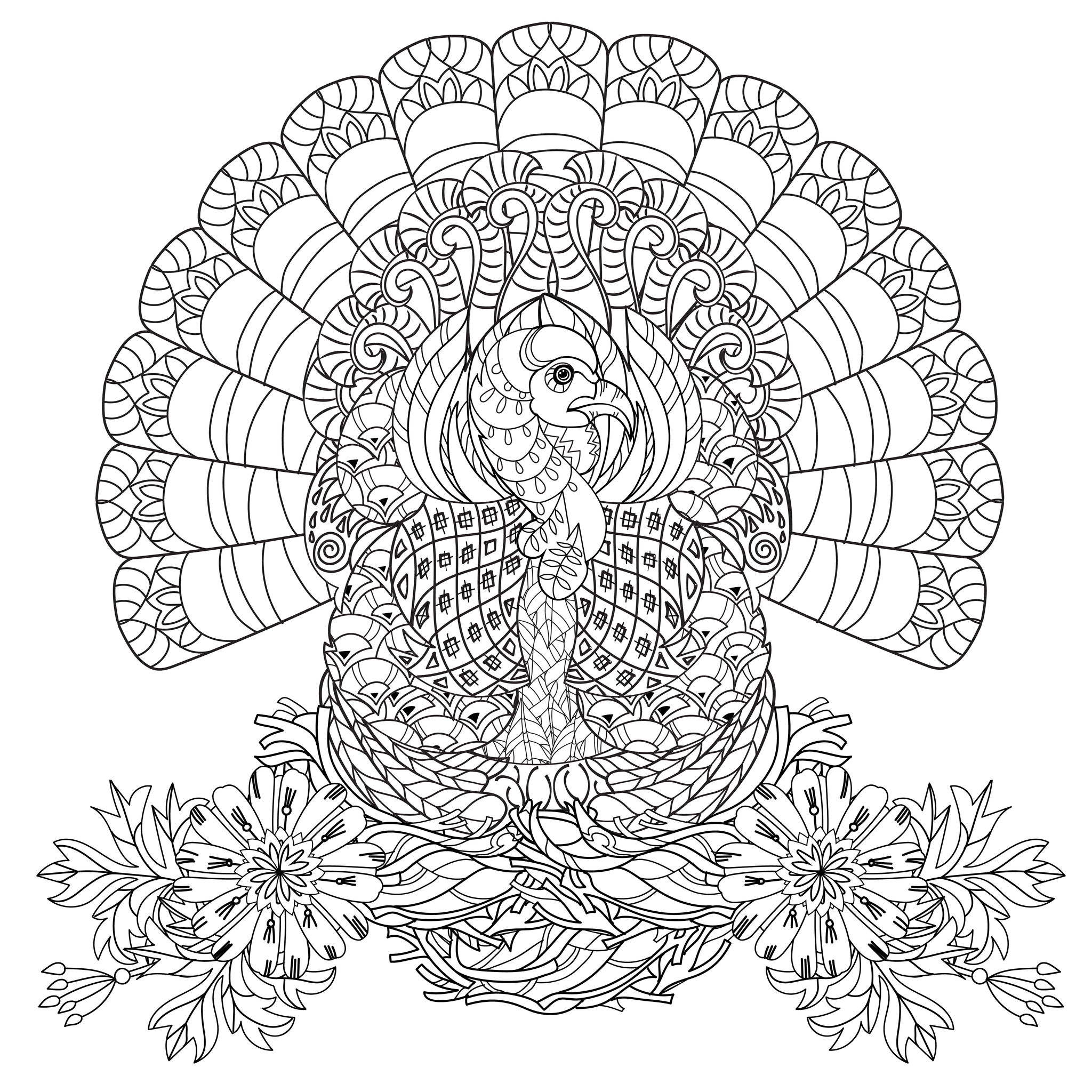 2048x2048 Thanksgiving Turkey