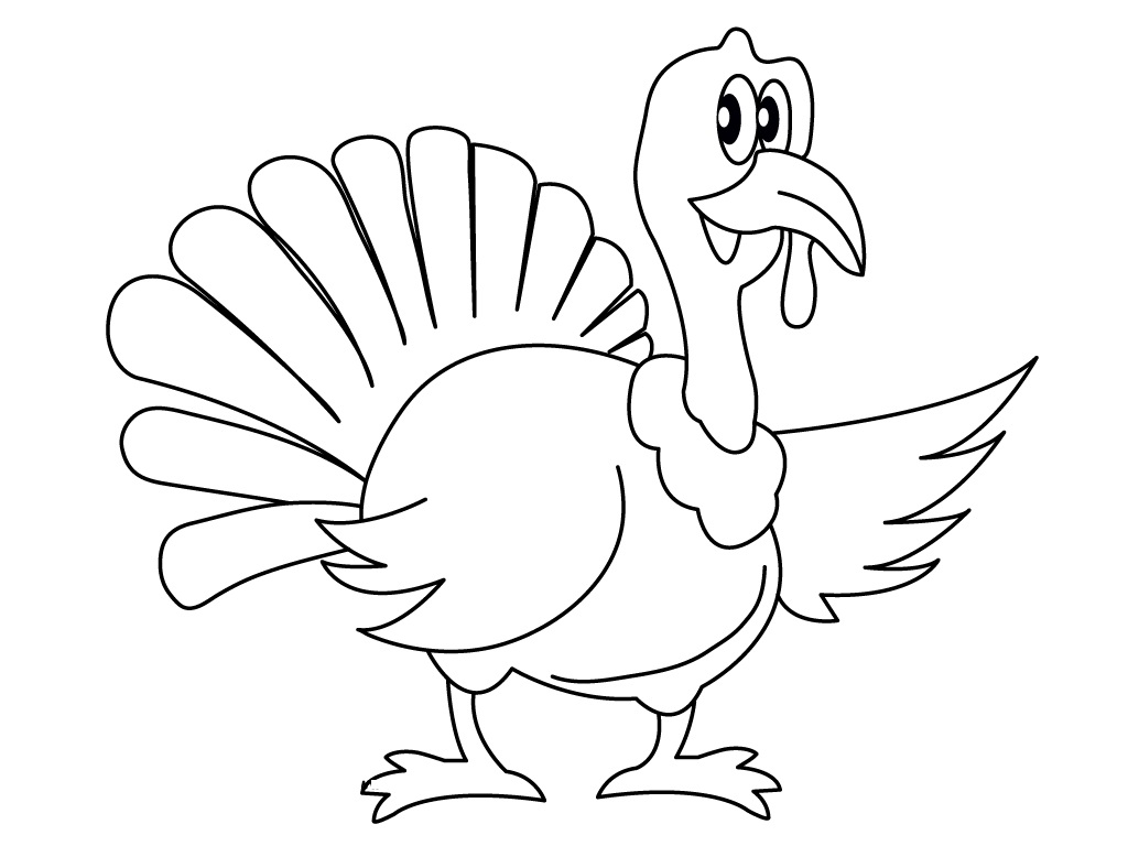 1024x768 Remarkable Ideas Turkey Coloring Pages Printable Thanksgiving