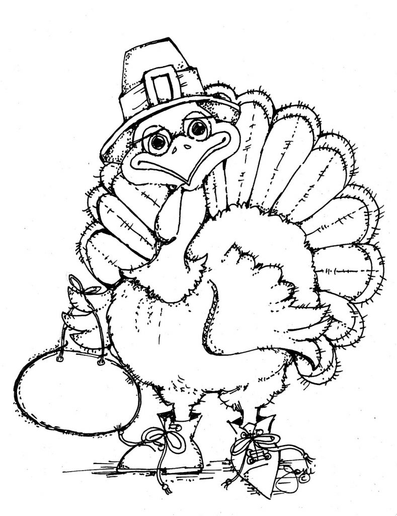 Thanksgiving Turkey Coloring Pages Printables
