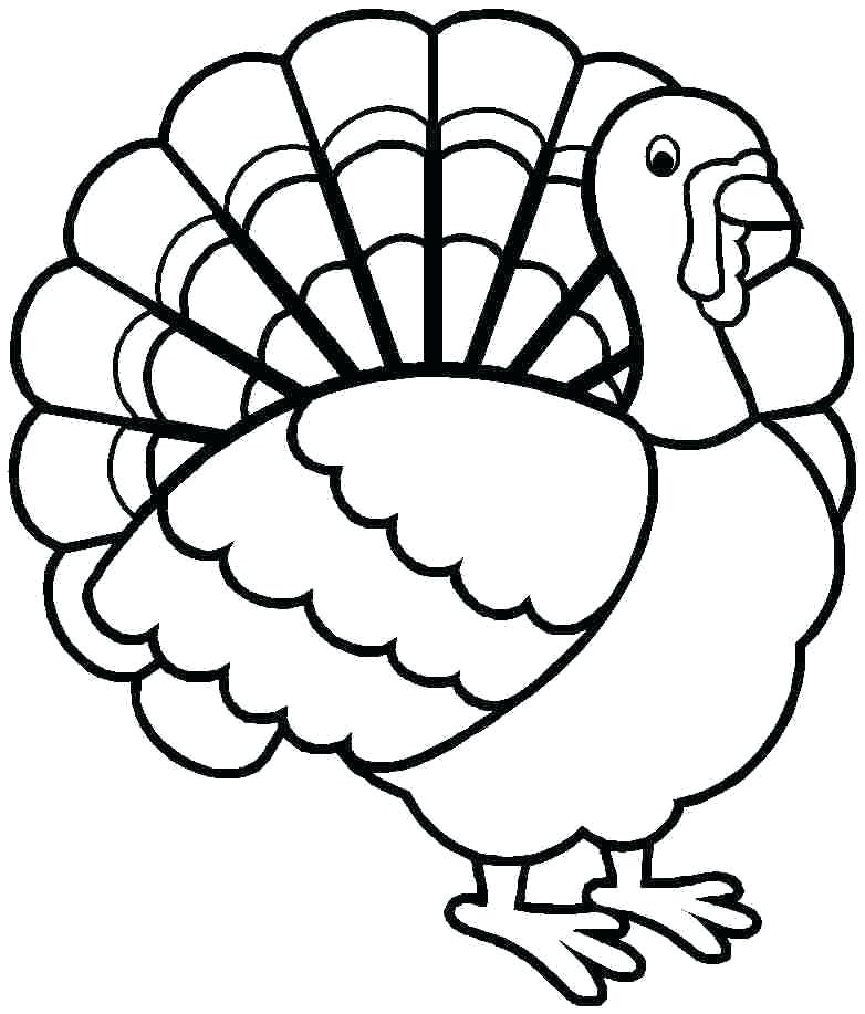 782x917 Turkey Coloring Pages