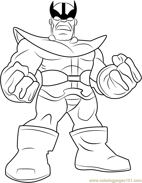 580x744 Thanos Coloring Page