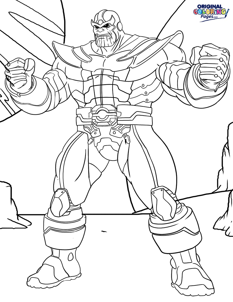 815x1056 Thanos Coloring Page Coloring Pages Original Coloring Pages