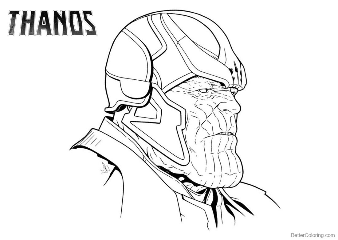 1100x780 Thanos Coloring Pages Mad Titan