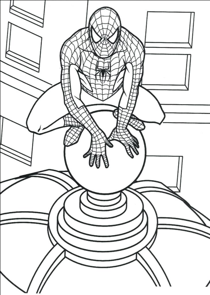 729x1024 The Amazing Spider Man 2 Coloring Pages Online Free Printable
