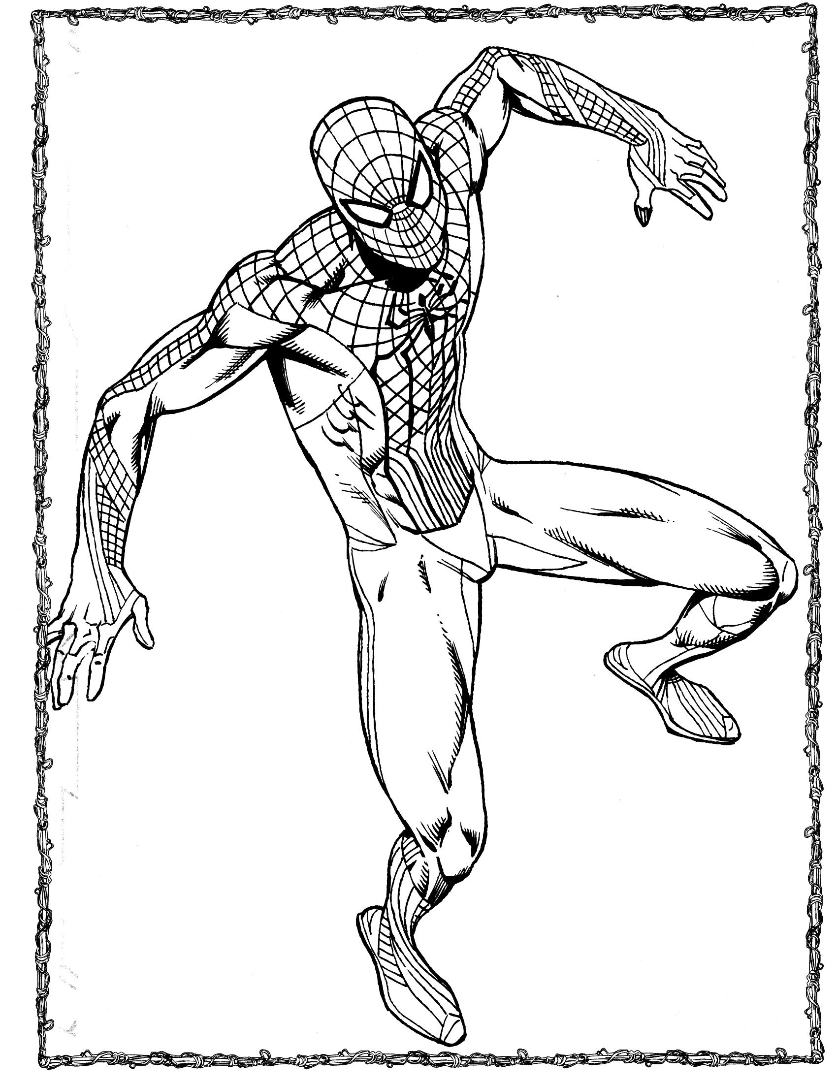 1700x2200 Amazing Spider Man 2 Coloring Pages Frieze