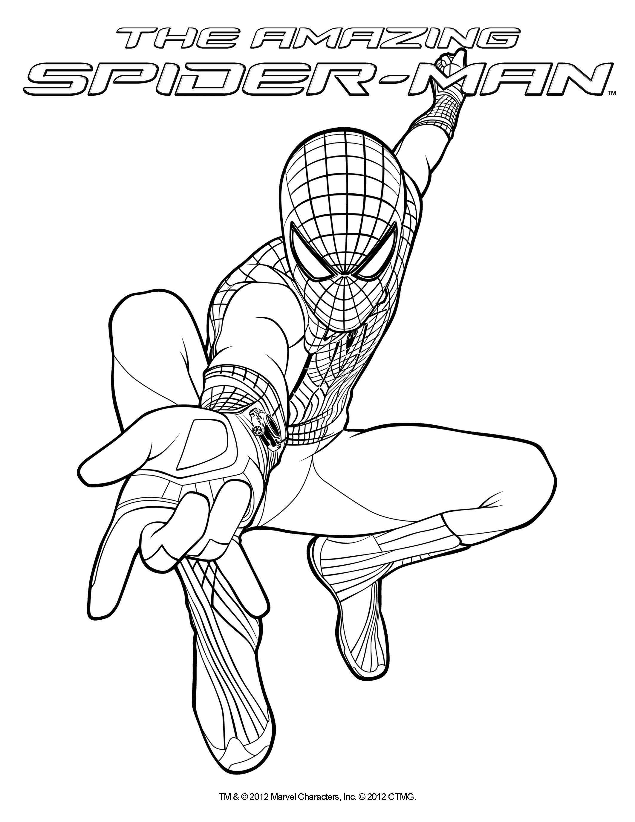 2125x2750 Coloring Sheet! The Amazing Spider Man, In Theatres July 3, 2012