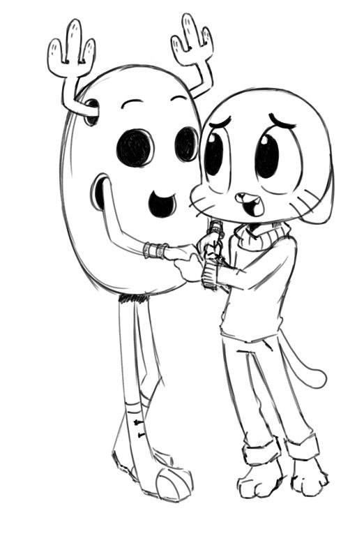 512x768 Gumball Coloring Pages The Amazing World Of Gumball Coloring Pages