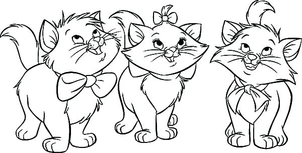 600x304 Aristocats Coloring Pages 4