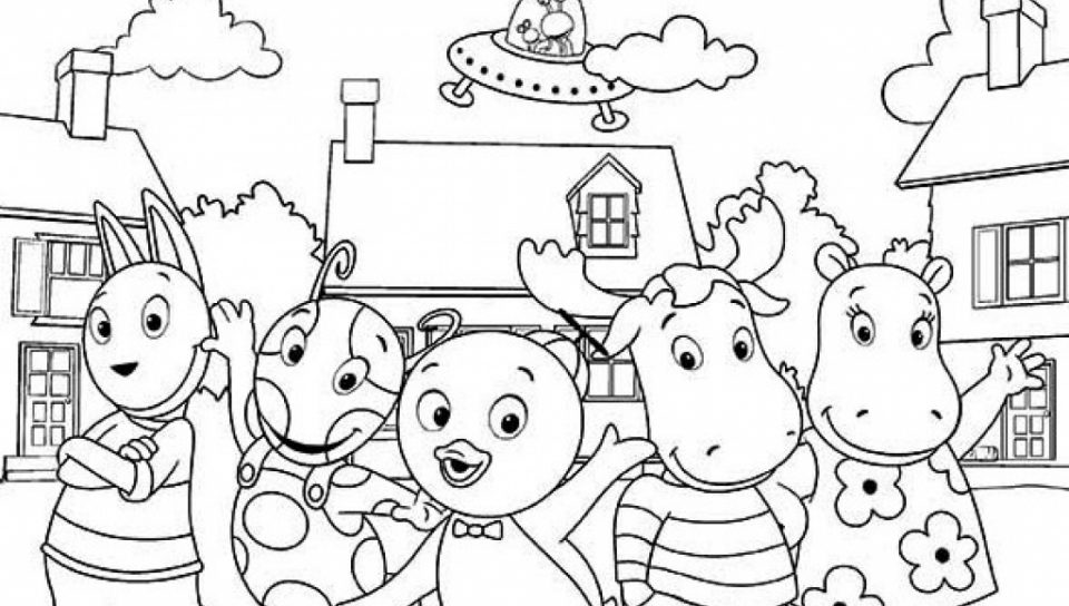 960x544 Printable Backyardigans Coloring Pages Impressive Free General