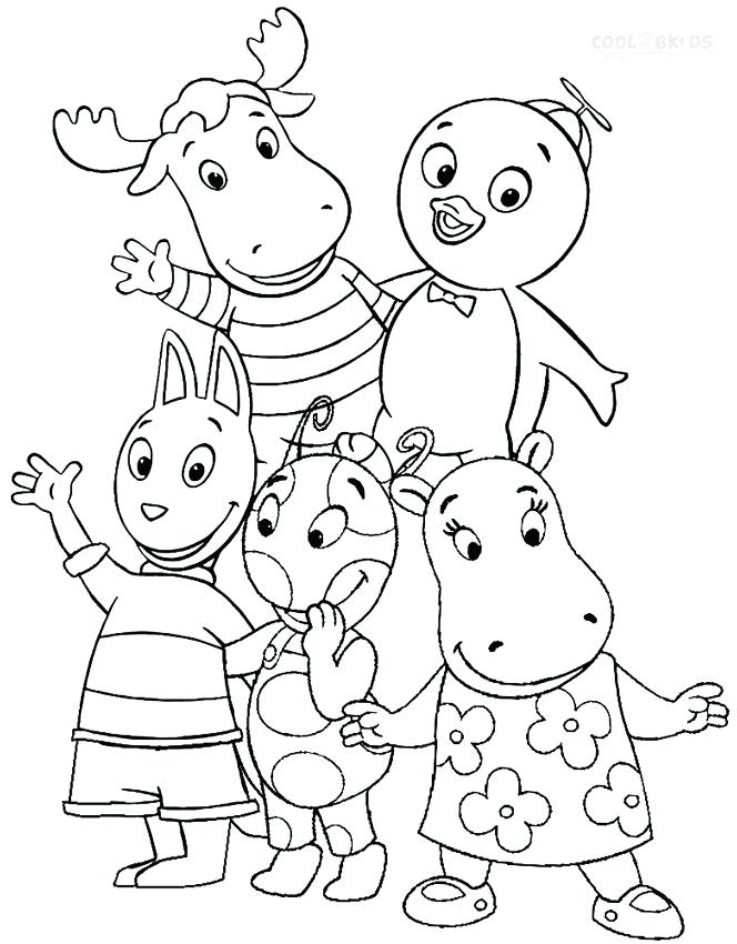 664x850 The Backyardigans Coloring Pages Creative Inspiration Colouring