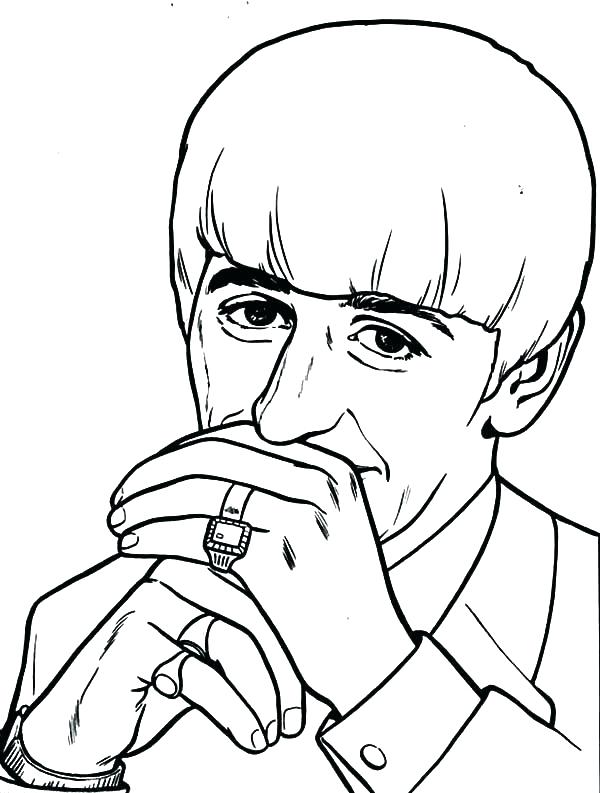600x793 Pin By On Colouring In Sheets Coloring Pages Beatles Coloring Book