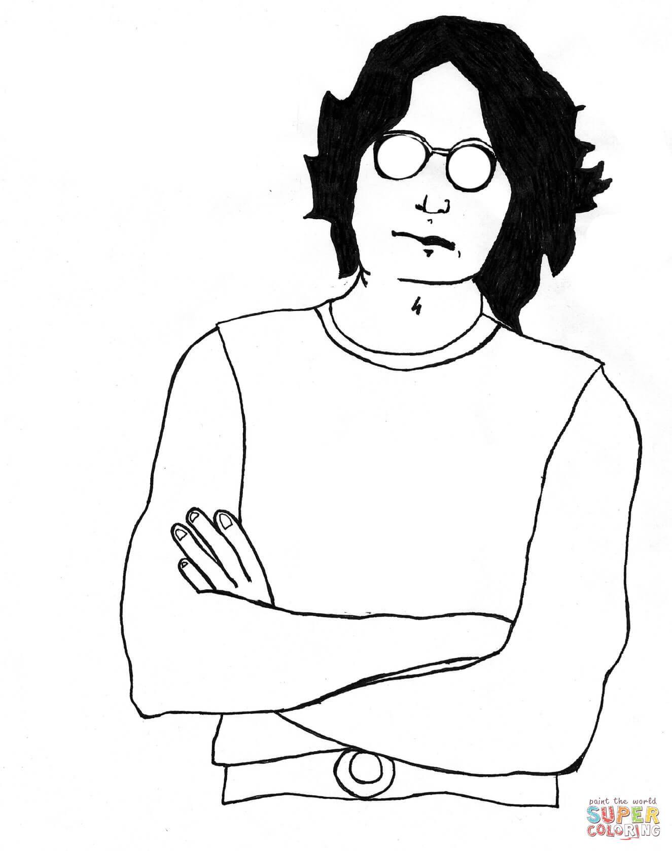 1325x1678 The Beatles Yellow Submarine Cover Art Coloring Page Free