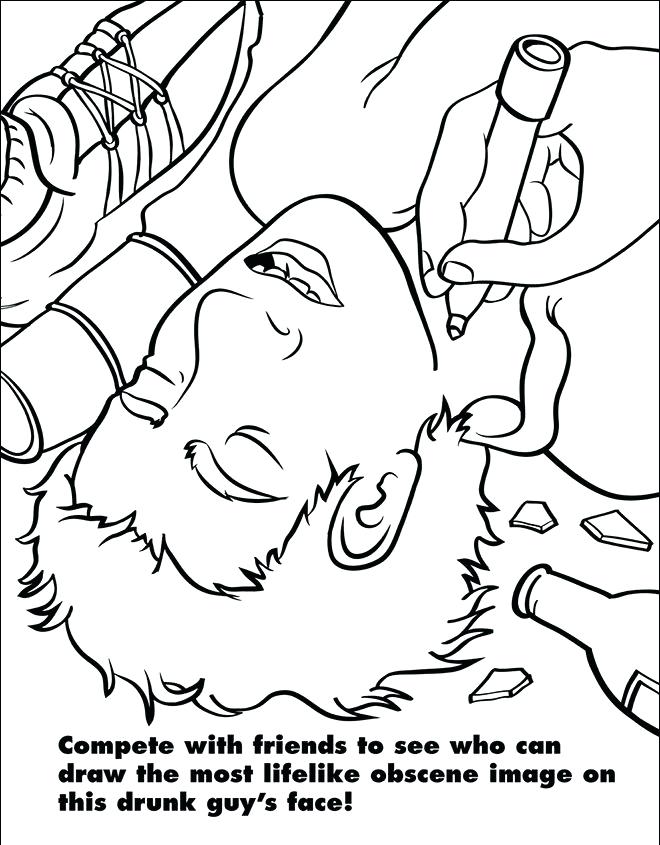 660x845 Funny Adult Coloring Pages Pages From A Coloring Book For Grown