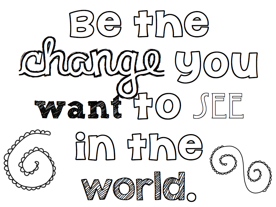 947x710 Homely Ideas Positive Coloring Pages 18 Best Colouring Quotes