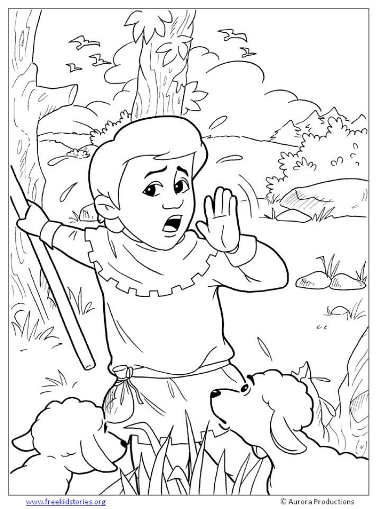 768x1024 The Boy Who Cried Wolf Coloring Pages Free Printable