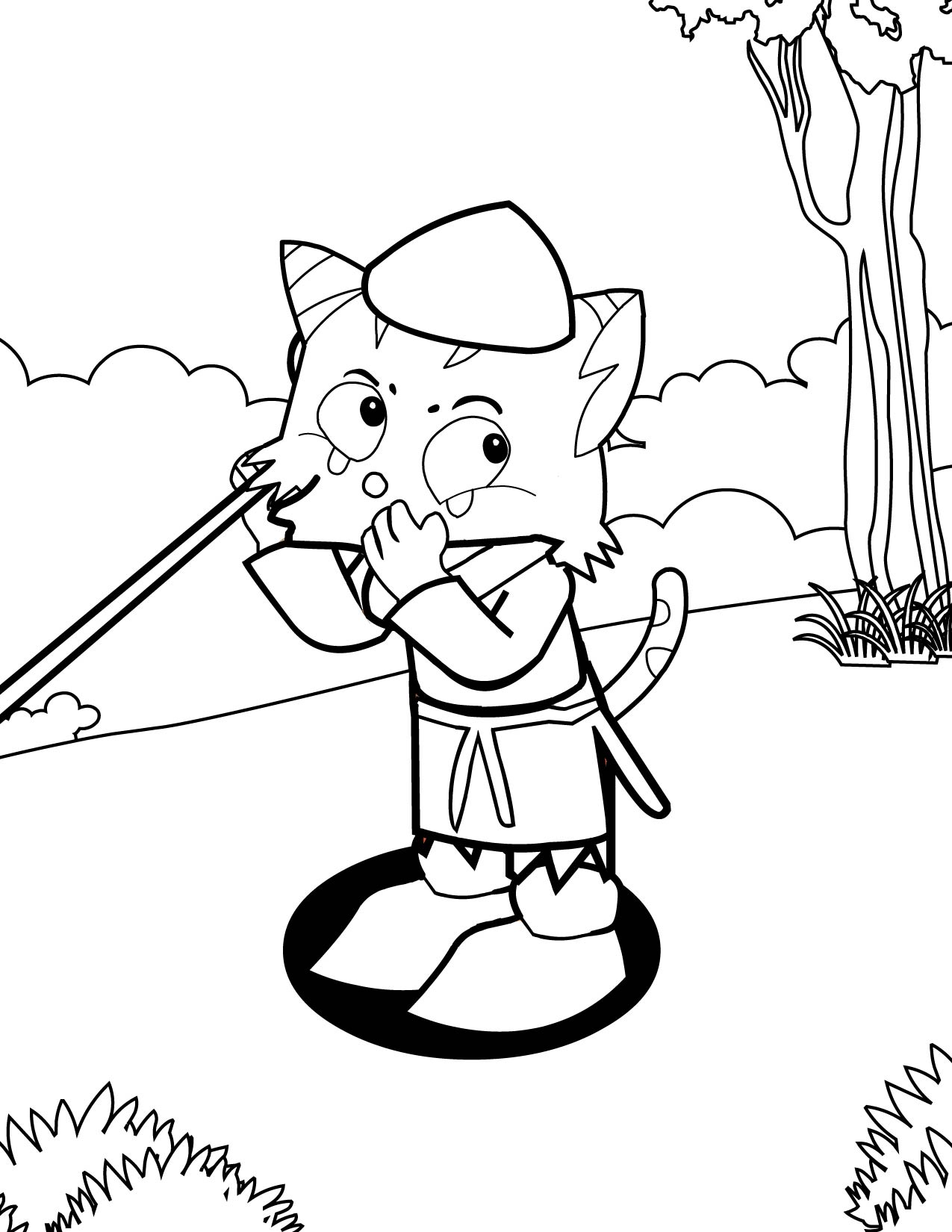 1275x1650 Boy Who Cried Wolf Coloring Page