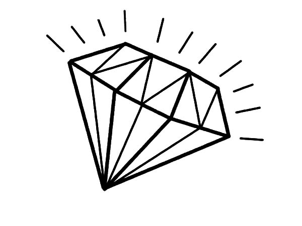600x450 Diamond Coloring Page