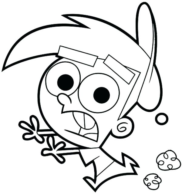 600x641 Parents Coloring Pages Fairly Odd Parents Coloring Pages Minister