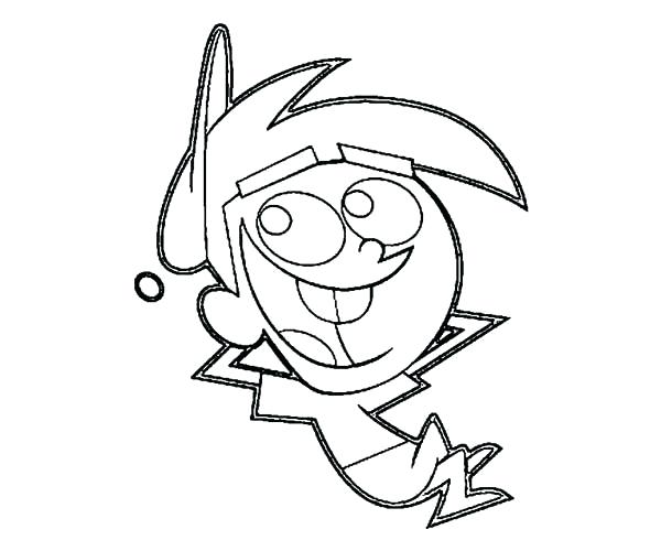 600x500 Timmy Turner Coloring Pages Turner Is Relax In The Fairly Odd