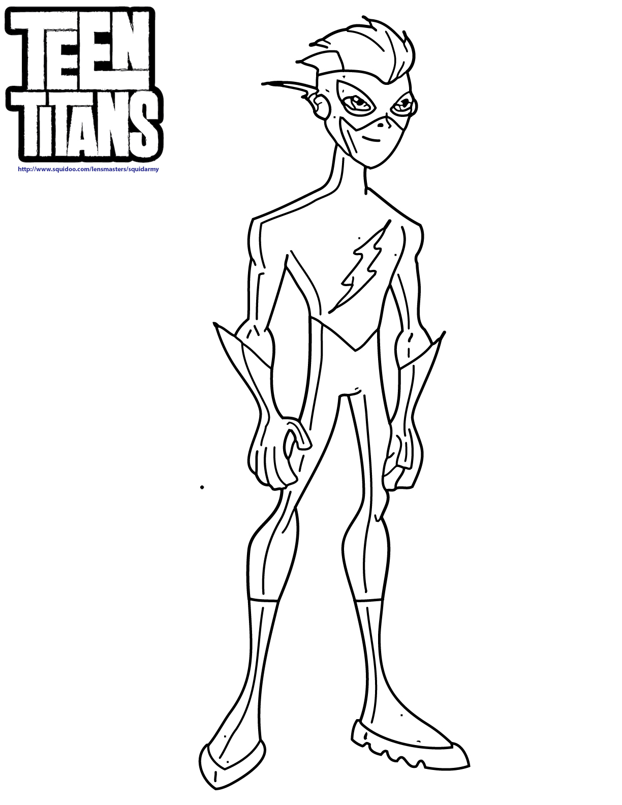 1224x1584 Flash Coloring Pages Teen Titans Kid 4 Kids Dc Super