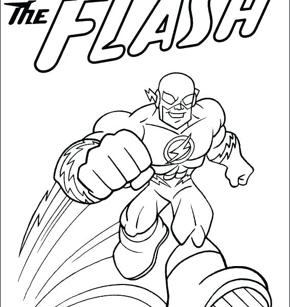 567x600 The Flash Coloring Page The Flash Coloring Pages Printable File