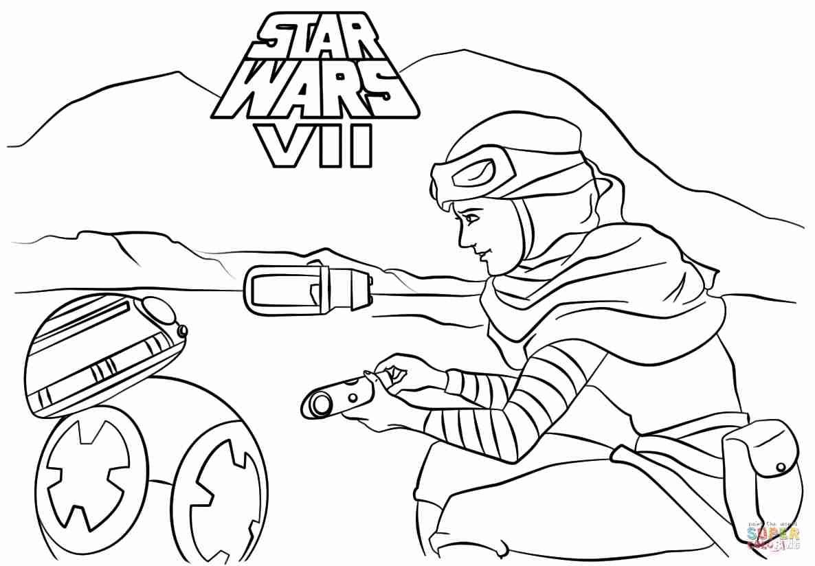 1186x824 Star Wars The Force Awakens Coloring Pages Wecoloringpage In Bb8