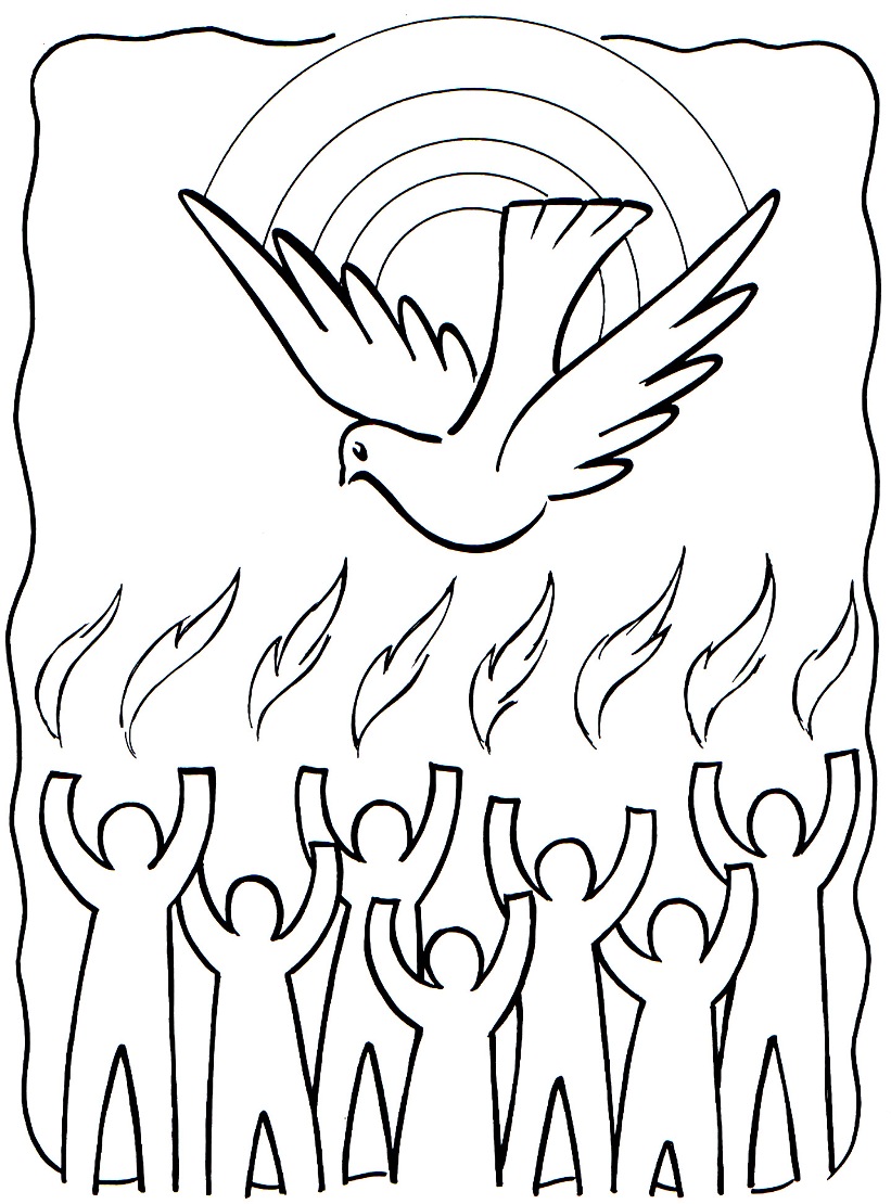 821x1110 Pentecost Icon Coloring Page In Pages