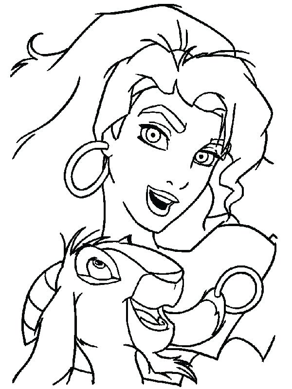 600x800 The Hunchback Of Notre Dame Coloring Pages Laughing