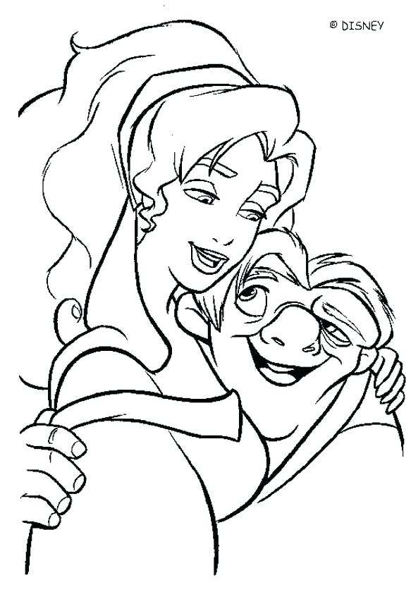 583x850 The Hunchback Of Notre Dame Coloring Pages The Hunchback Of Dame