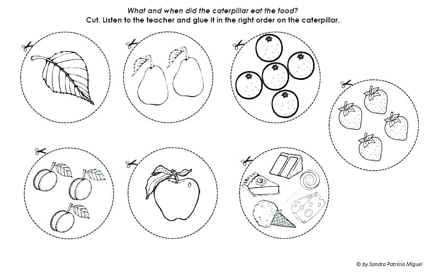 877x555 Very Hungry Caterpillar Coloring Page Also Very Hungry Caterpillar