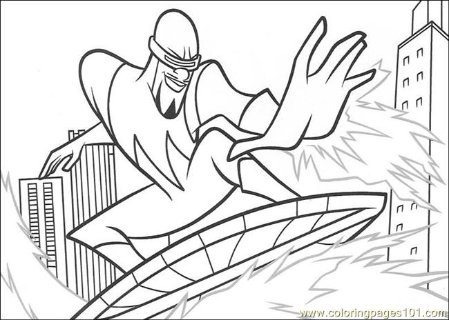650x464 The Incredibles 01 Coloring Page