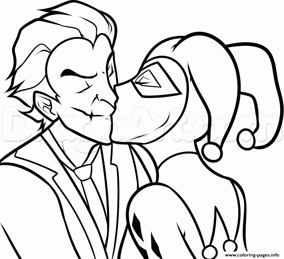 944x861 Joker Coloring Pages