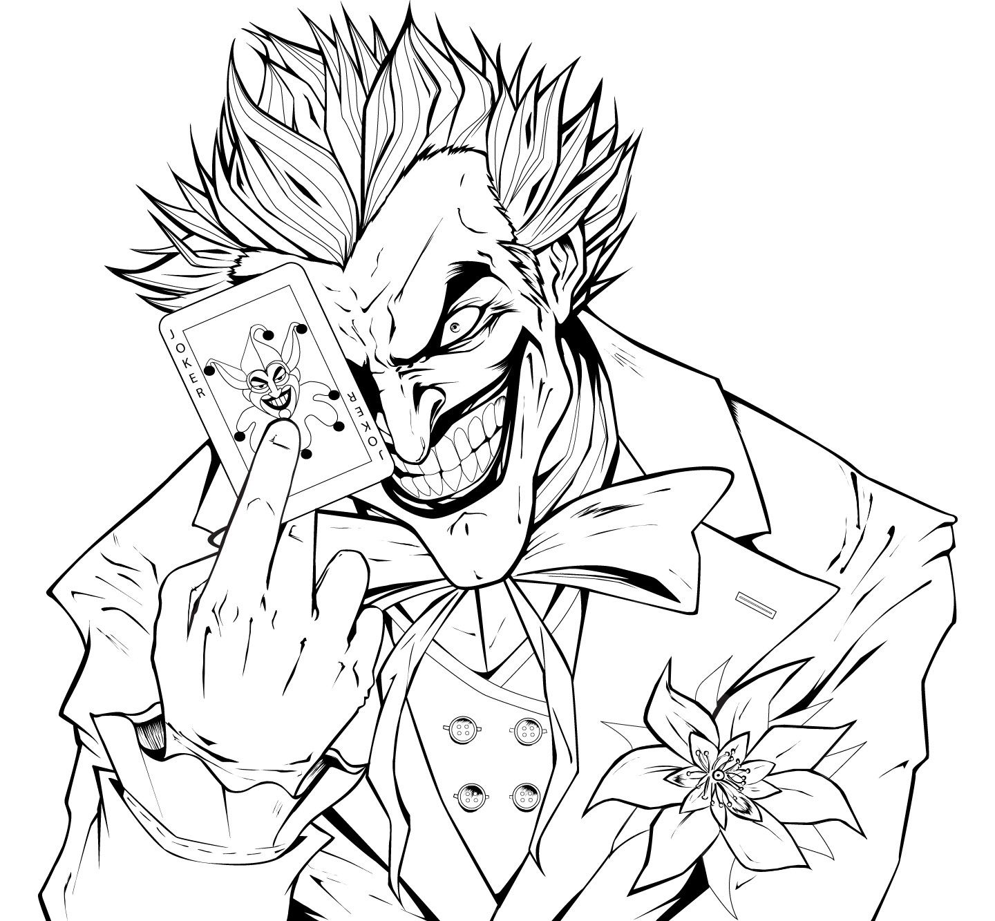 1440x1333 Joker Coloring Pages Printable My Image Sense Coloring Pages